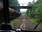 Einfahrt in den Bahnhof Nonnweiler, 03.07.2005
