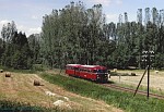 VT 55 und VB 23 der Hochwaldbahn 1995 zwischen Ruwer und Grnhaus-Mertesdorf