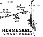 Gleisplan Bahnhof Reinsfeld 1956